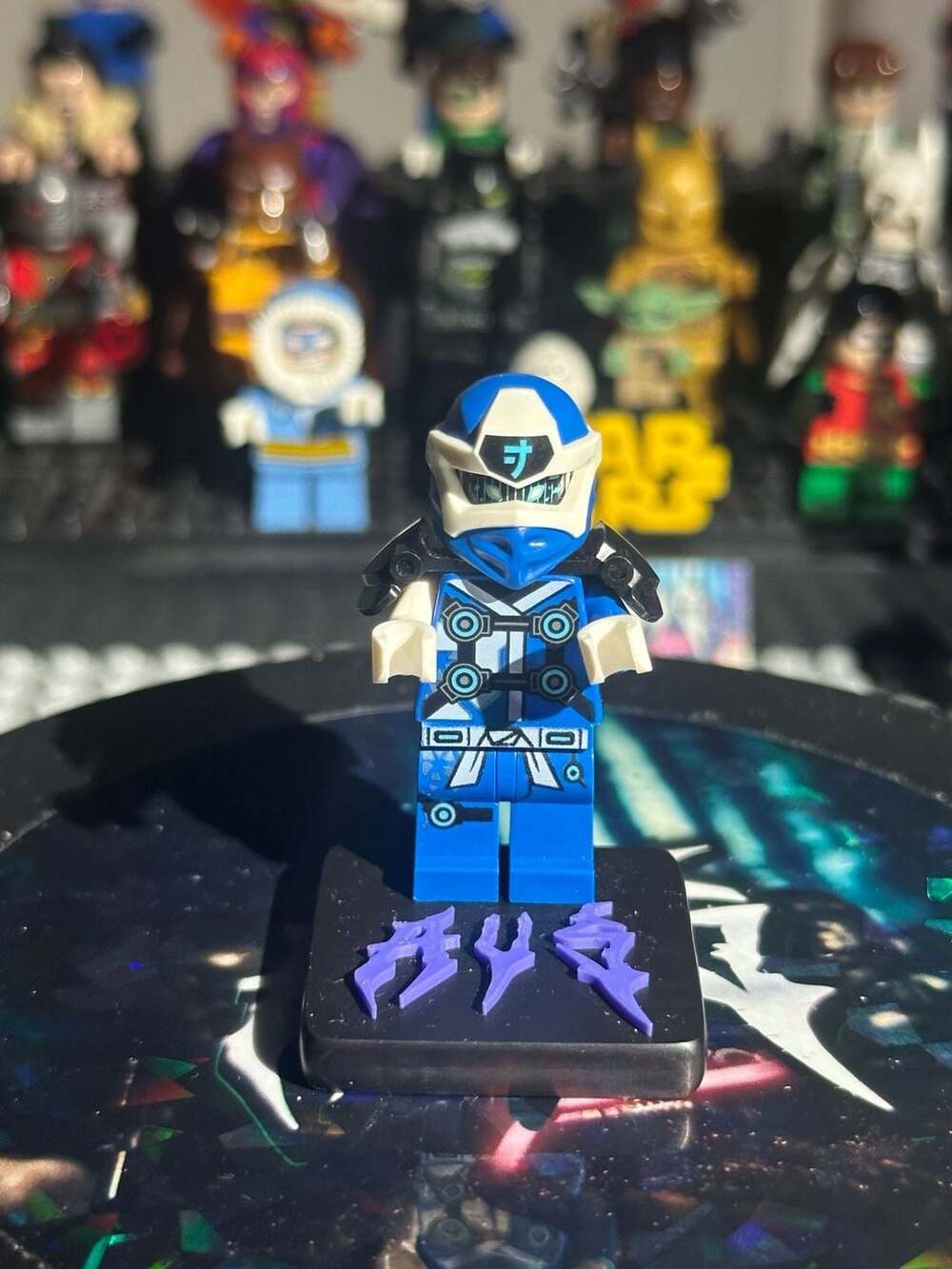 LEGO Ninjago Digi Jay Minifigure with Armor and Stand